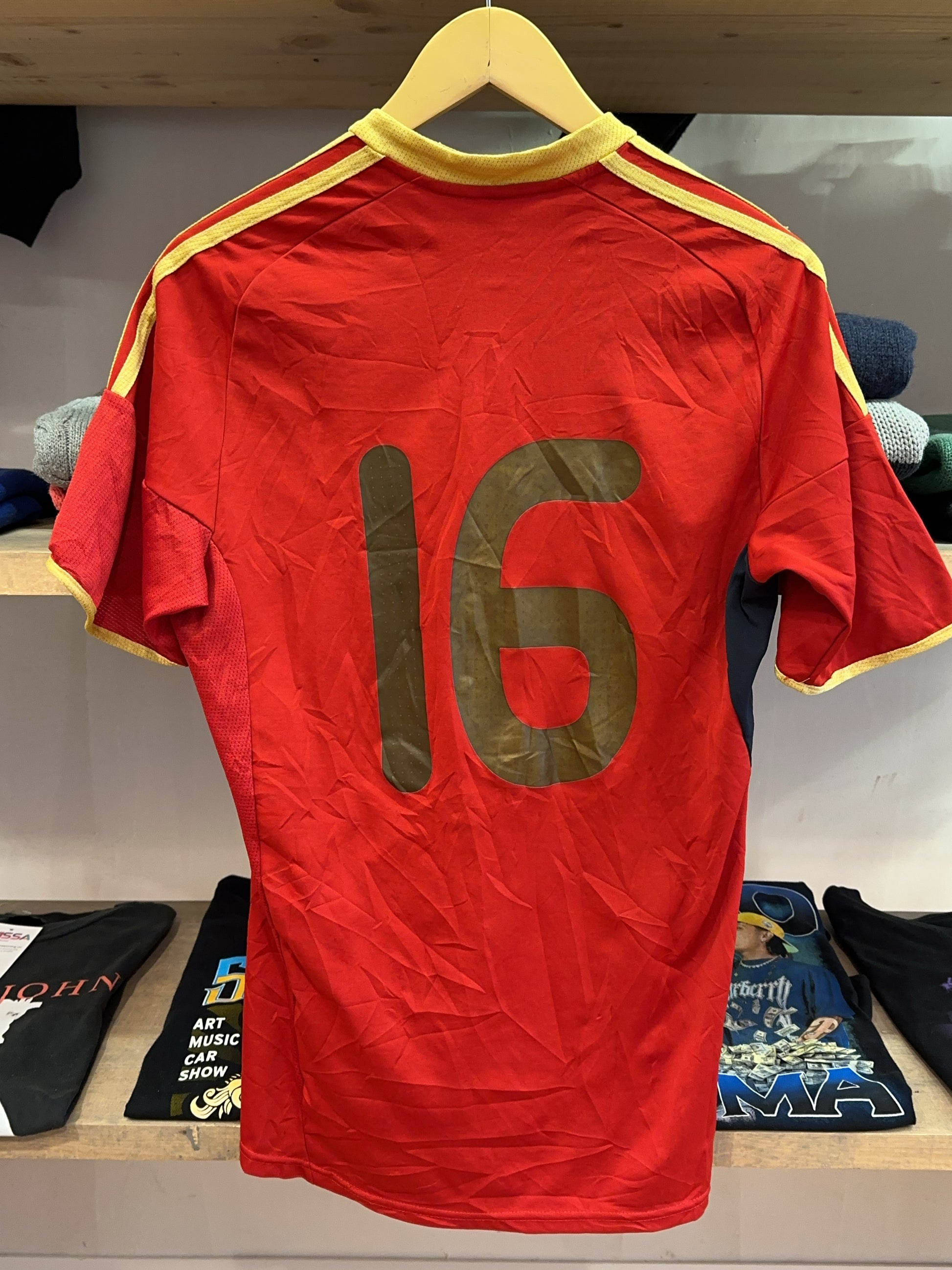 2009-2010 Spain Adidas Home Football Shirt 16 - M