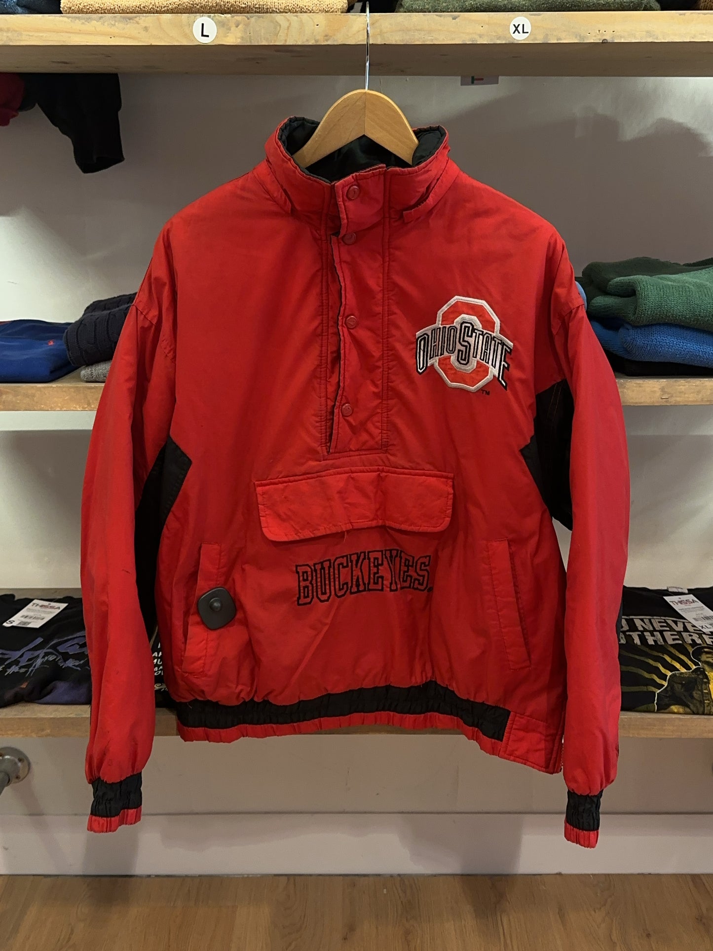 M - Vintage 1990's Ohio State Buckeyes Chalk Line Jacket
