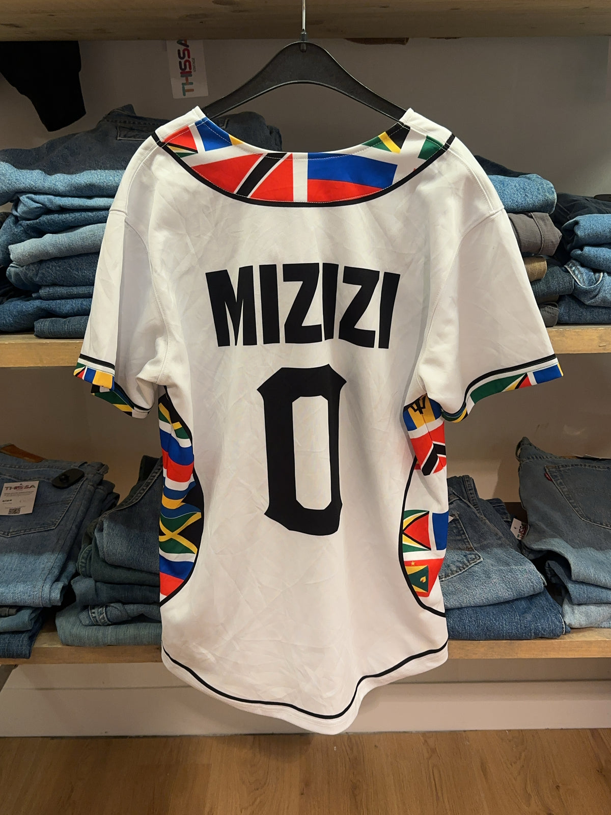 M - Mizizi West Indies Graphic Baseball Jersey