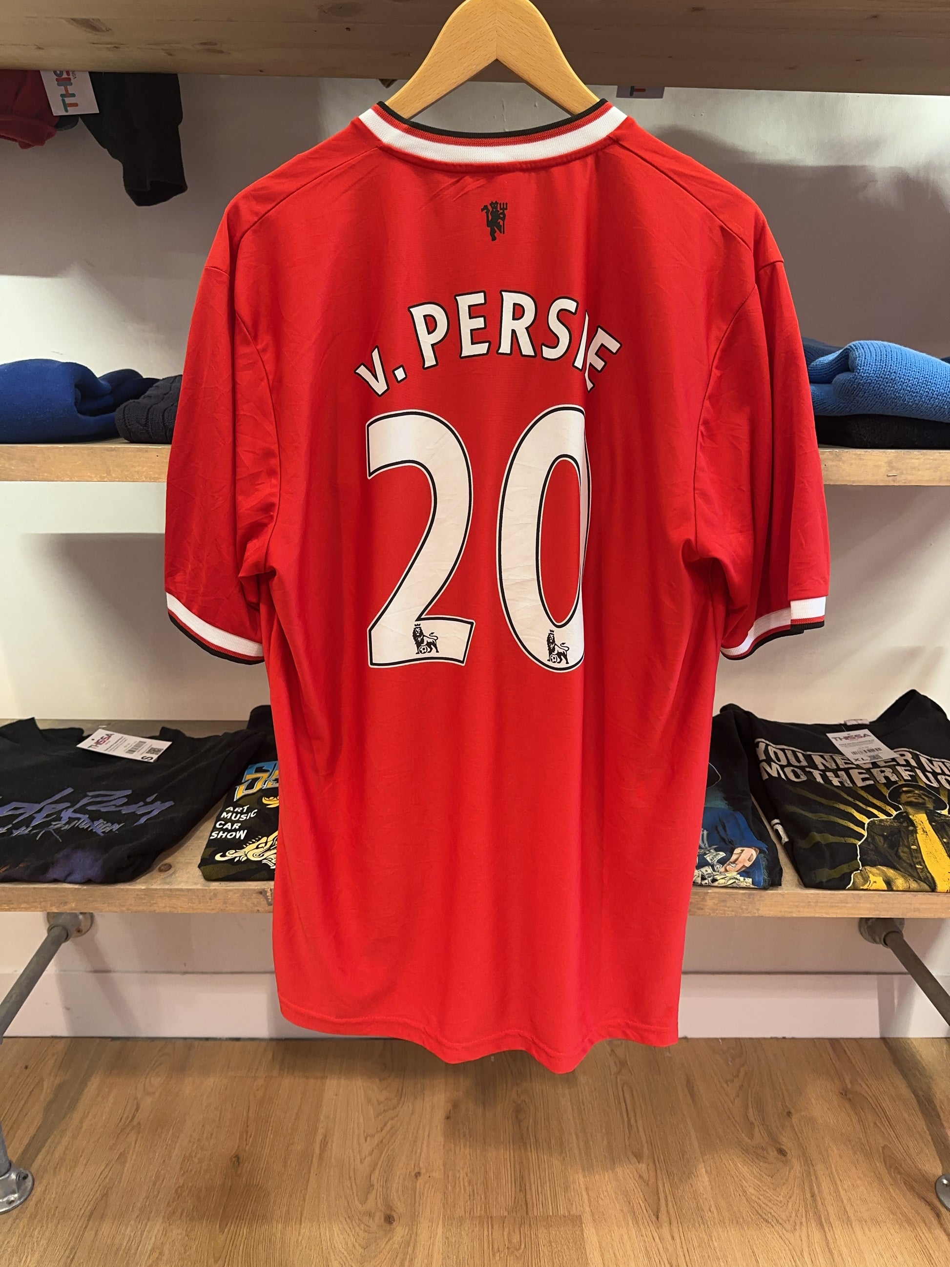 XXL - 2014-2015 Manchester United Nike Home Football Shirt Robin van Persie 20