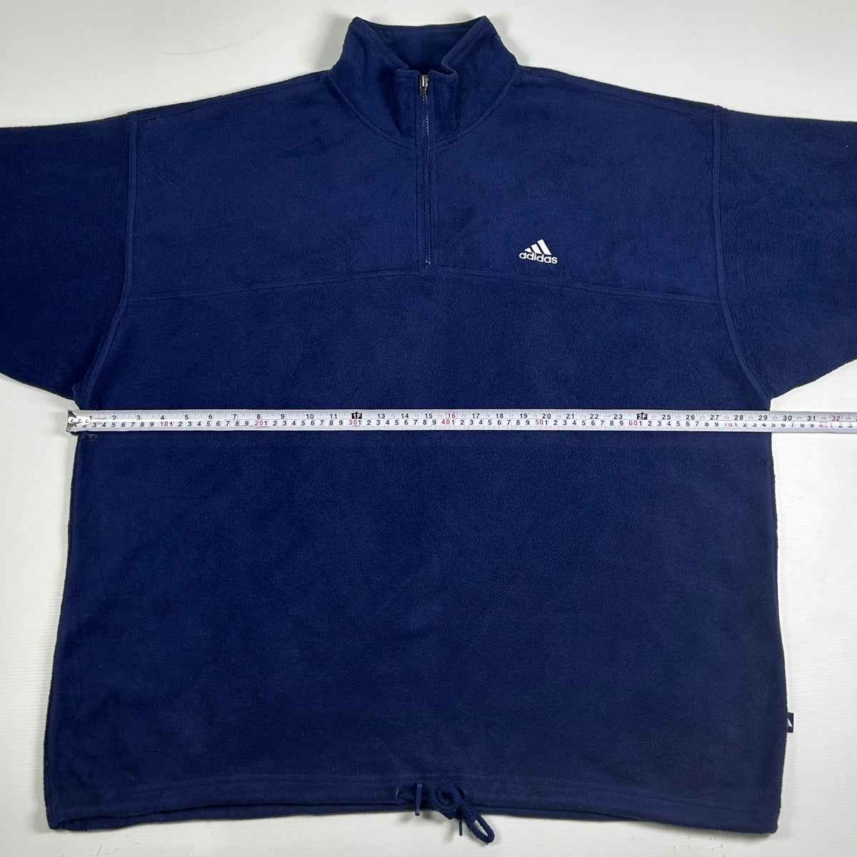 XXL - Vintage 1990's Adidas Fleece Quarterzip
