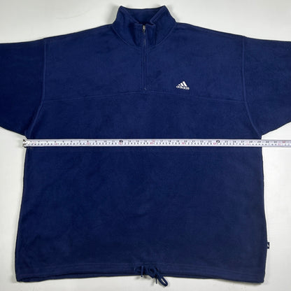 XXL - Vintage 1990's Adidas Fleece Quarterzip