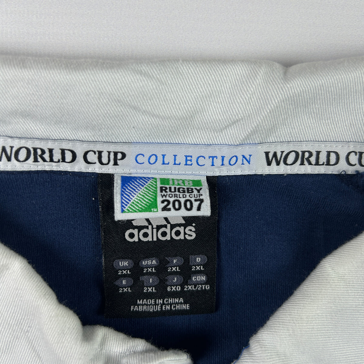 XXL - Adidas Rugby World Cup 2007 France Long Sleeve Polo