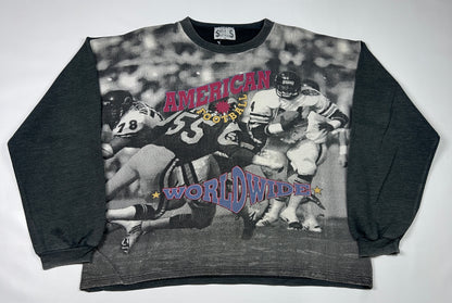 S - American Football 1990's Graphic Long Sleeve T-Shirt