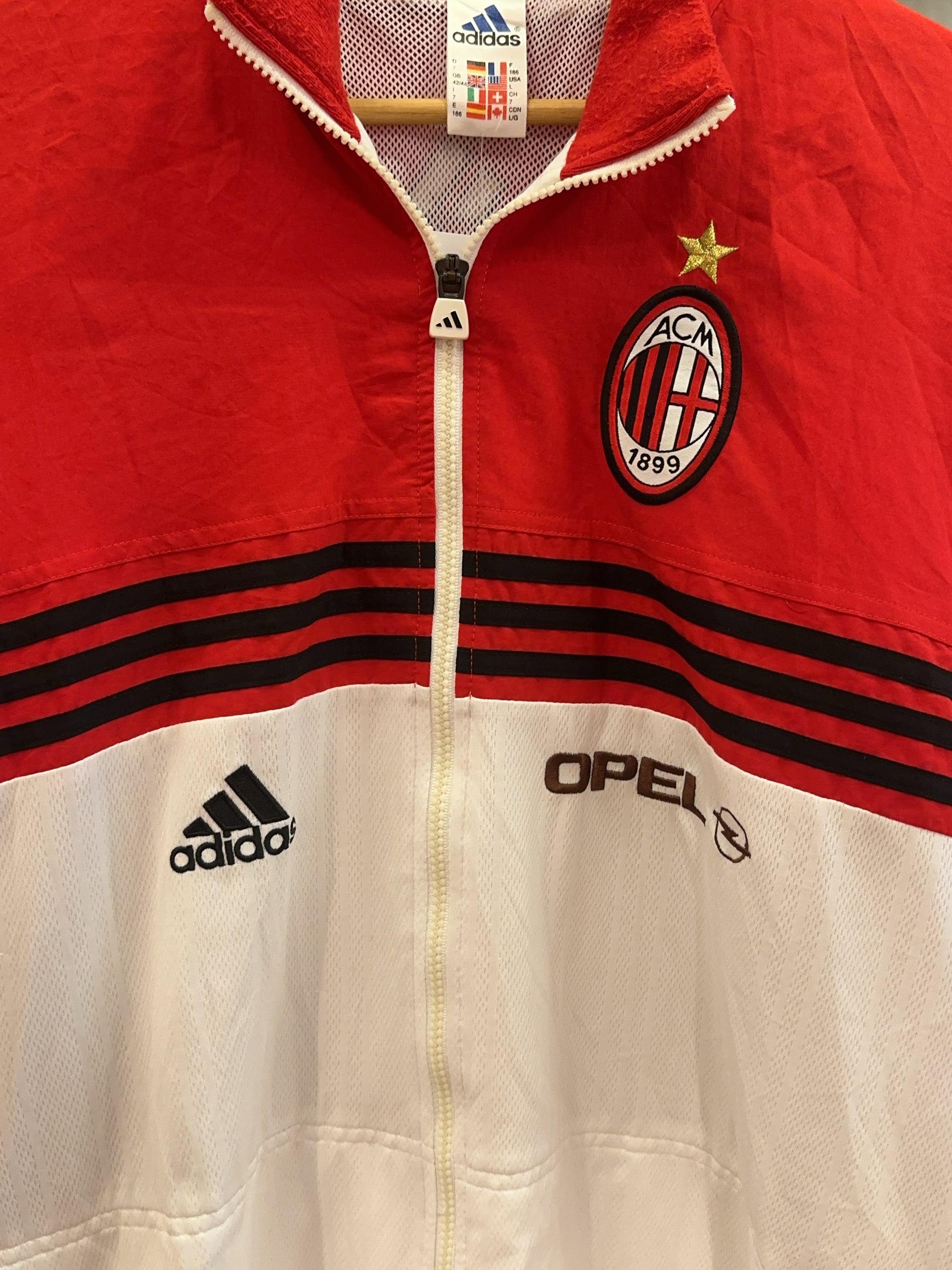 2000-2002 AC Milan Adidas Opel Track Jacket
