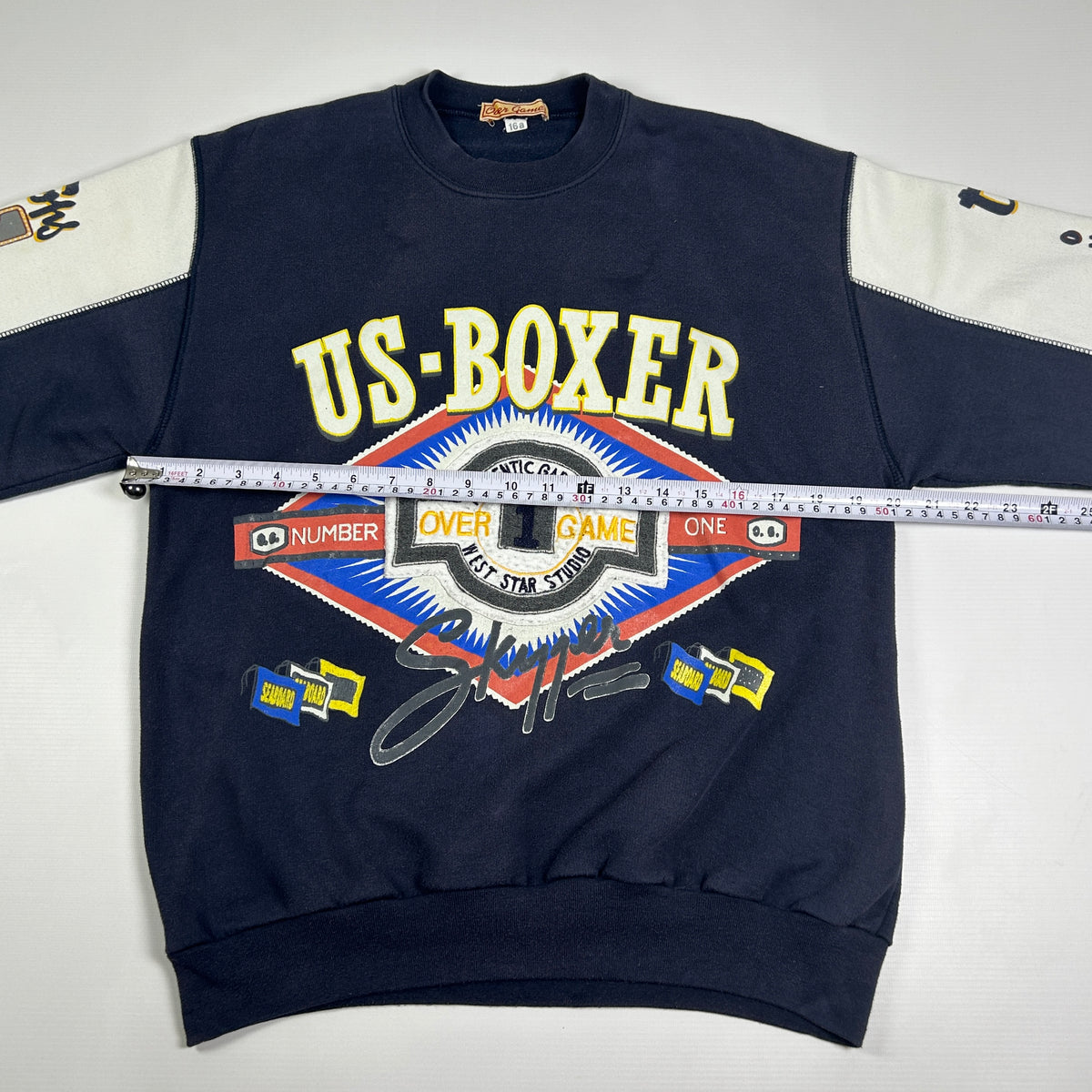 S - Vintage 1990's Over Game US Boxer Graphic Sweatshirt