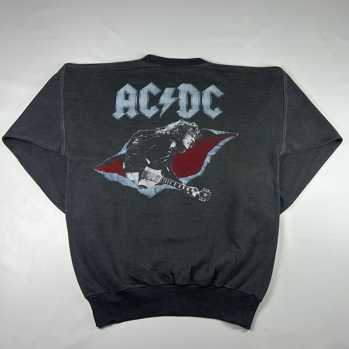 L - 1990's AC/DC Vintage Graphic Crewneck Sweatshirt
