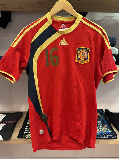 2009-2010 Spain Adidas Home Football Shirt 16 - M