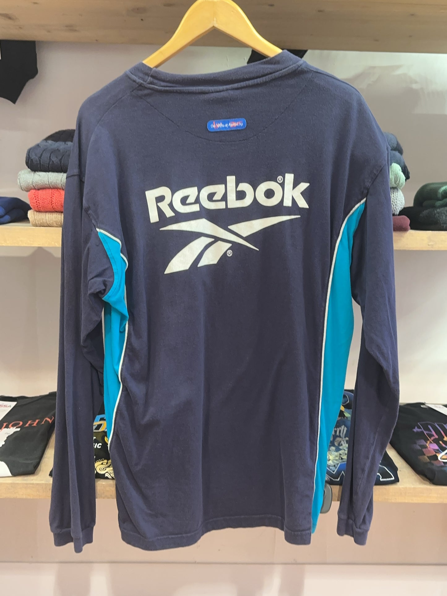 2000-01 Atletico Madrid Reebok Football Longsleeve Shirt - L