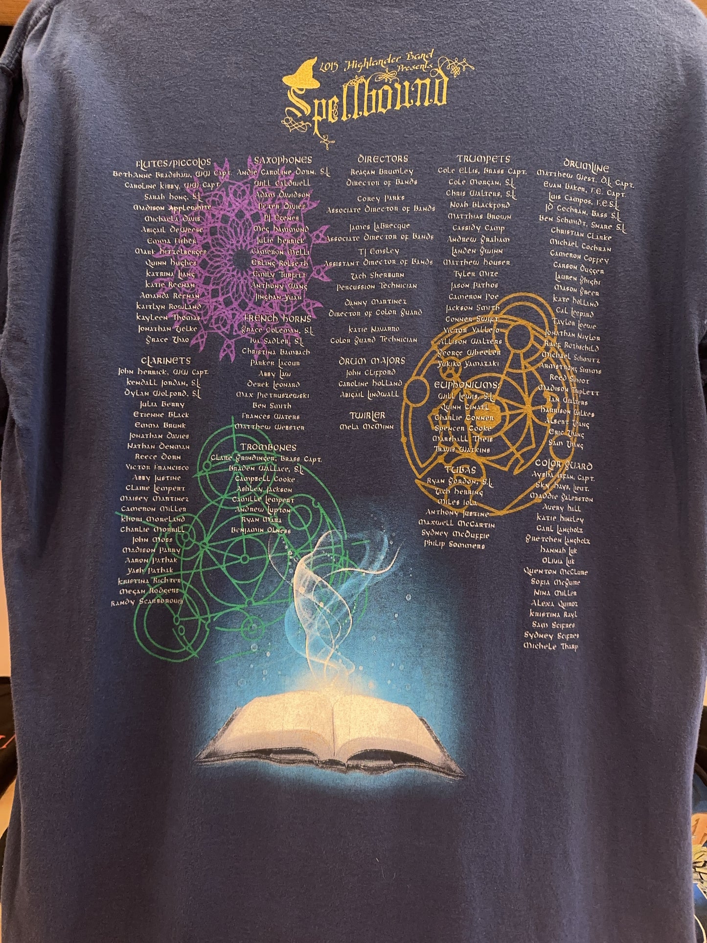 2015 Highlander Band Spellbound Wizard Graphic T-Shirt
