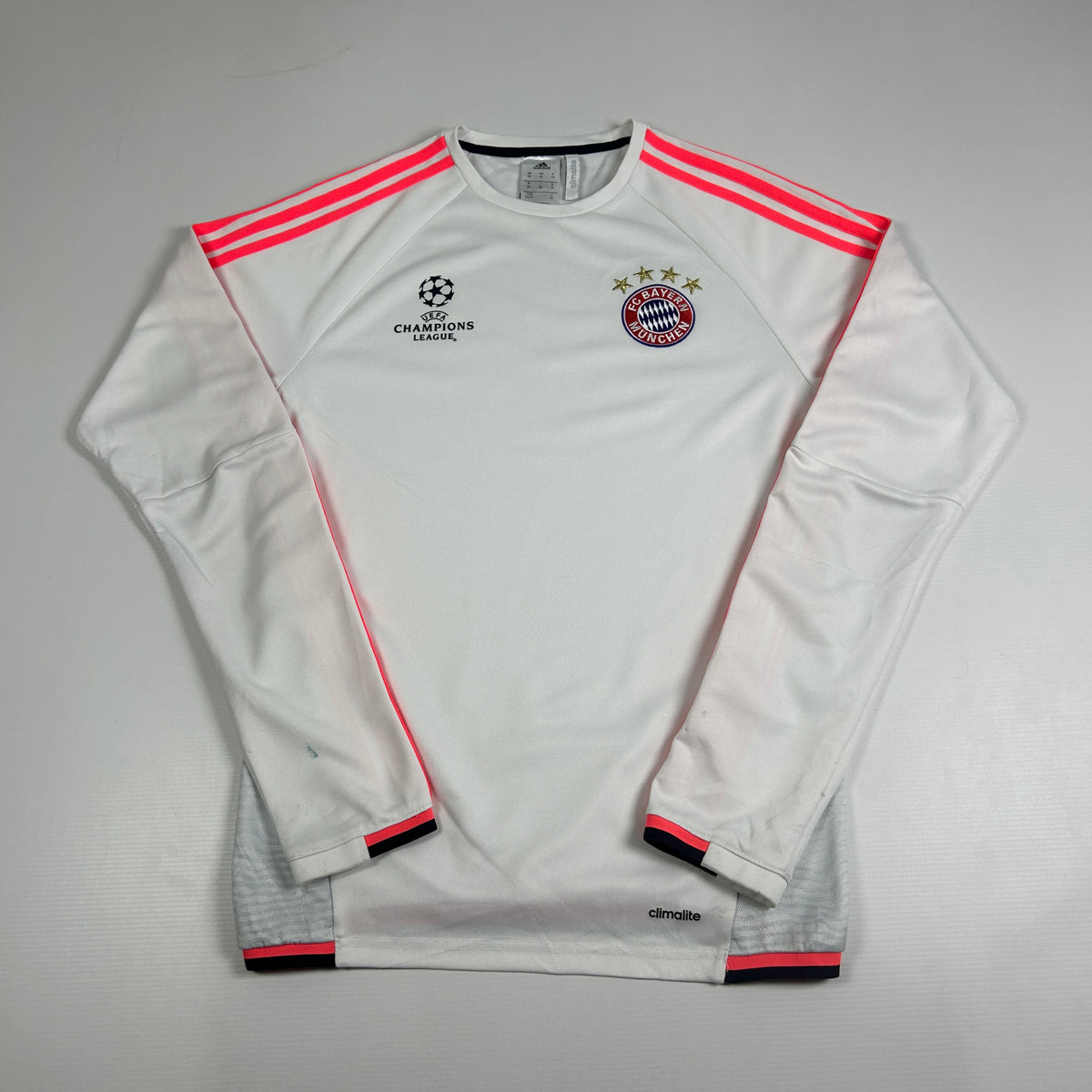 XS - 2015-2016 Adidas FC Bayern Munich Climalite Long Sleeve Training Top