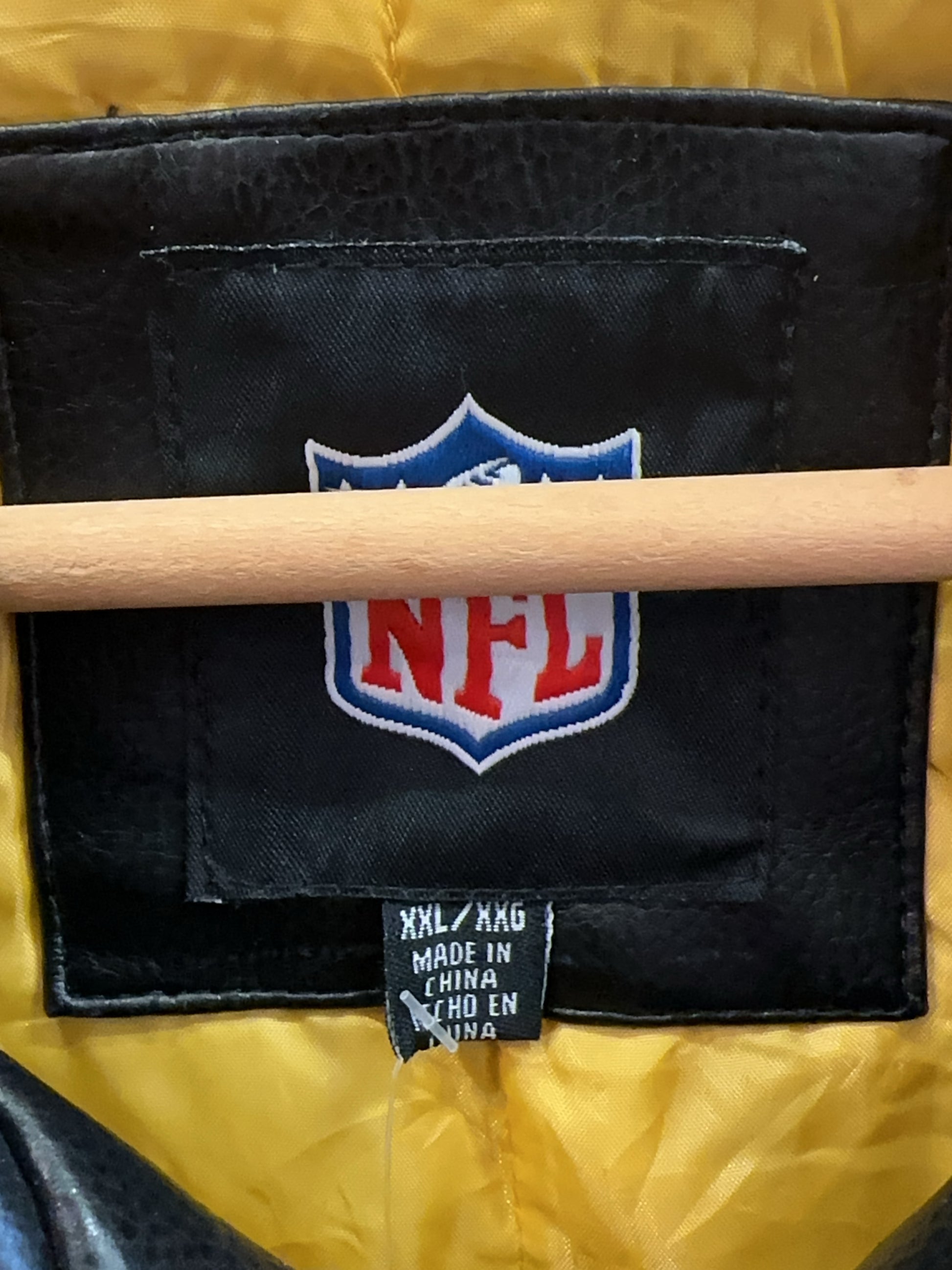 XXL - Vintage 2000's Pittsburgh Steelers Leather NFL Jacket