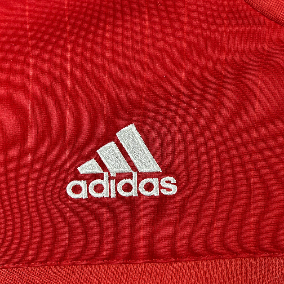 M - 2015-2016 Adidas FC Bayern Munich Red Long Sleeve Sweatshirt
