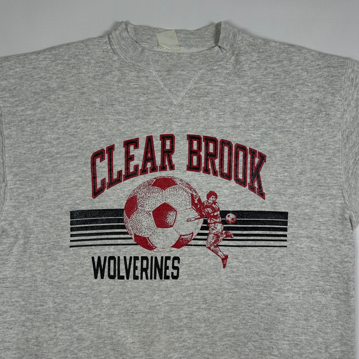 M - Vintage 1990's Clear Brook Wolverines Gray Crewneck Sweatshirt