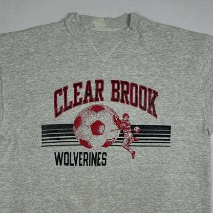 M - Vintage 1990's Clear Brook Wolverines Gray Crewneck Sweatshirt
