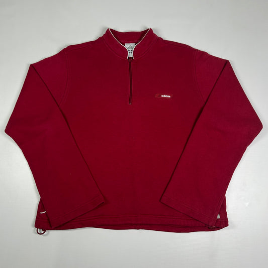 XXS - Vintage 2000's Adidas Quarterzip