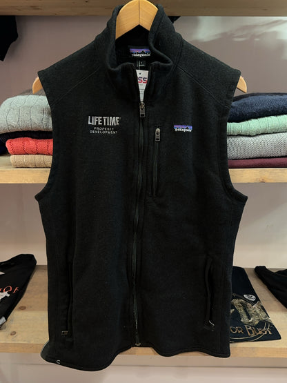 Patagonia Black Full-Zip Fleece Vest Large - L