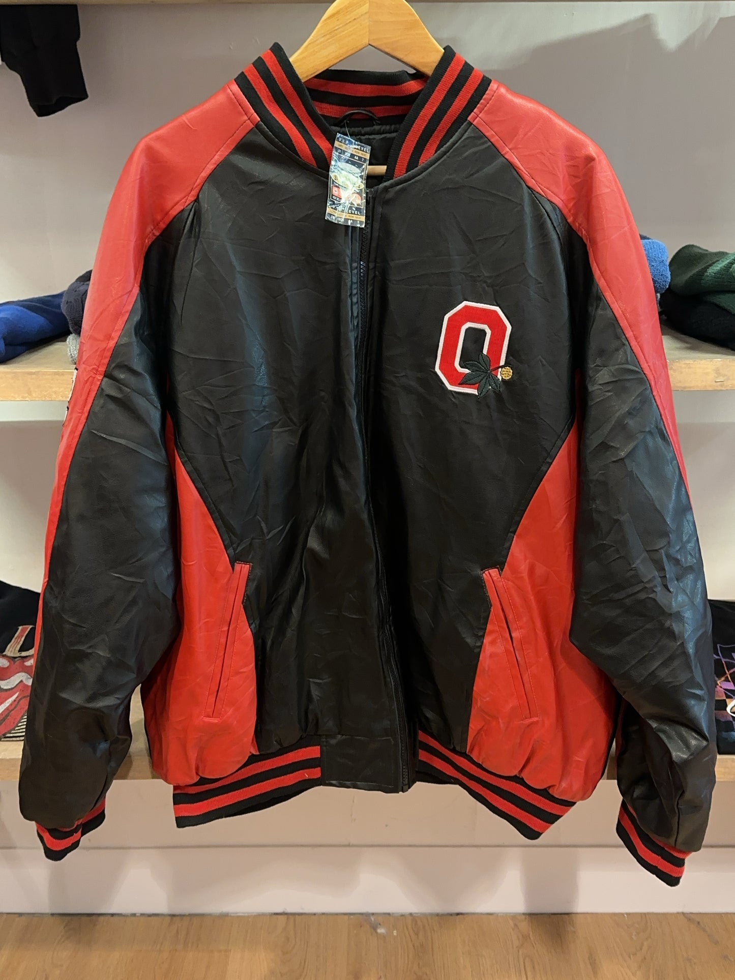XL - NWT Vintage 2000's Ohio State Buckeyes Varsity Steve & Barry's Jacket
