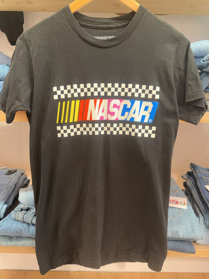 S - Nascar Graphic Black Cotton T-Shirt