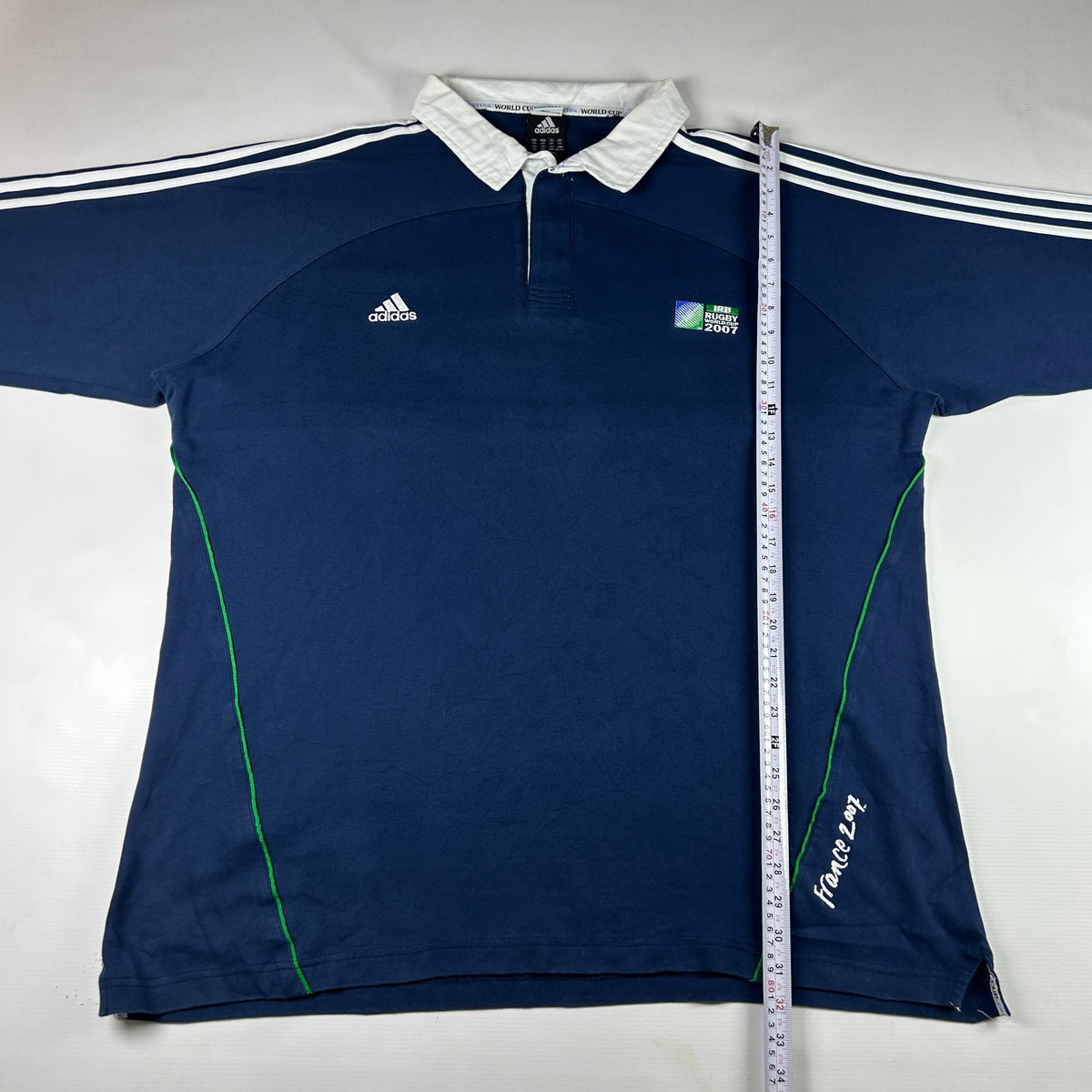 XXL - Adidas Rugby World Cup 2007 France Long Sleeve Polo