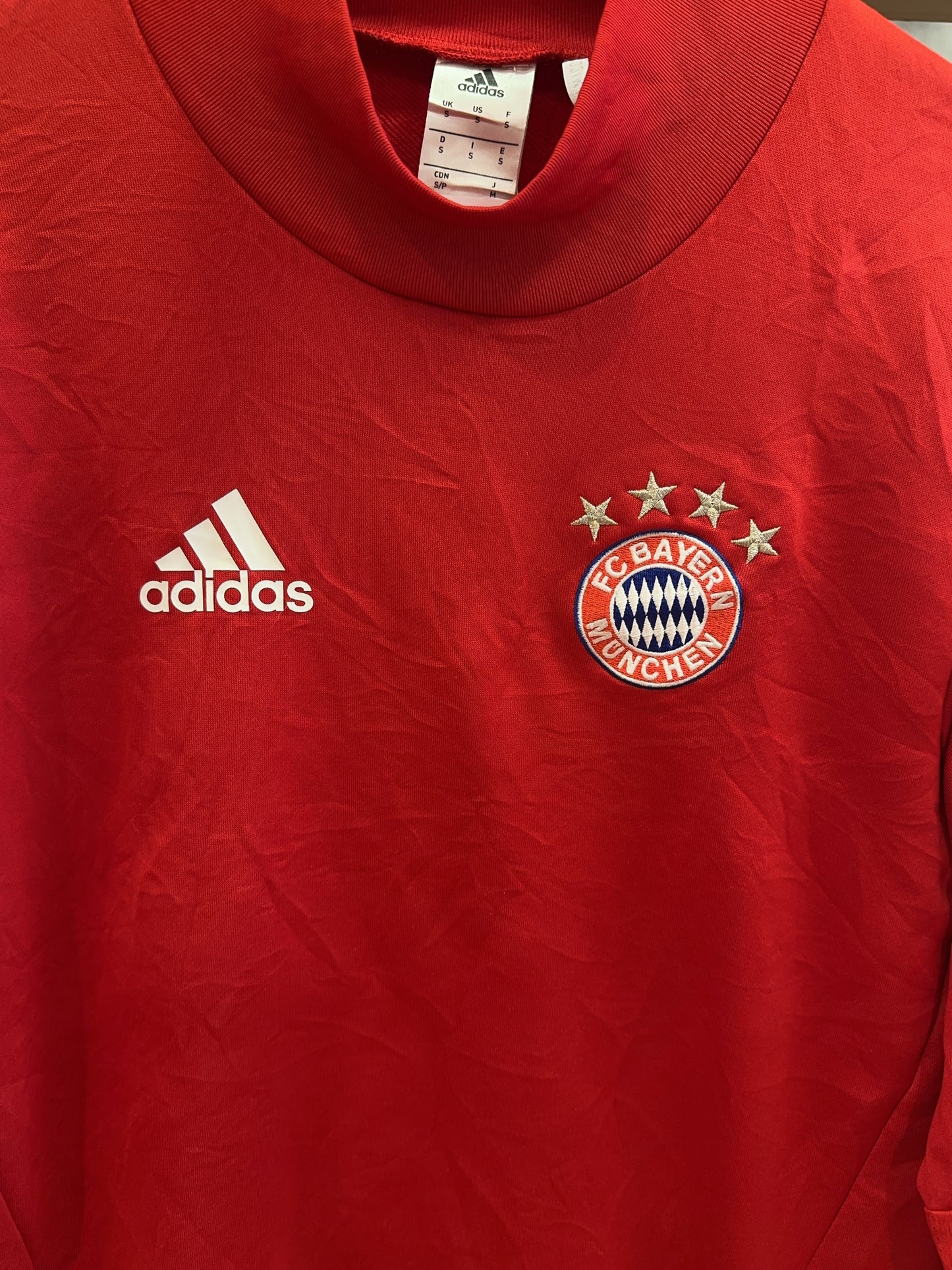 S - 2017-18 Bayern Munich adidas Drill Top Sweatshirt