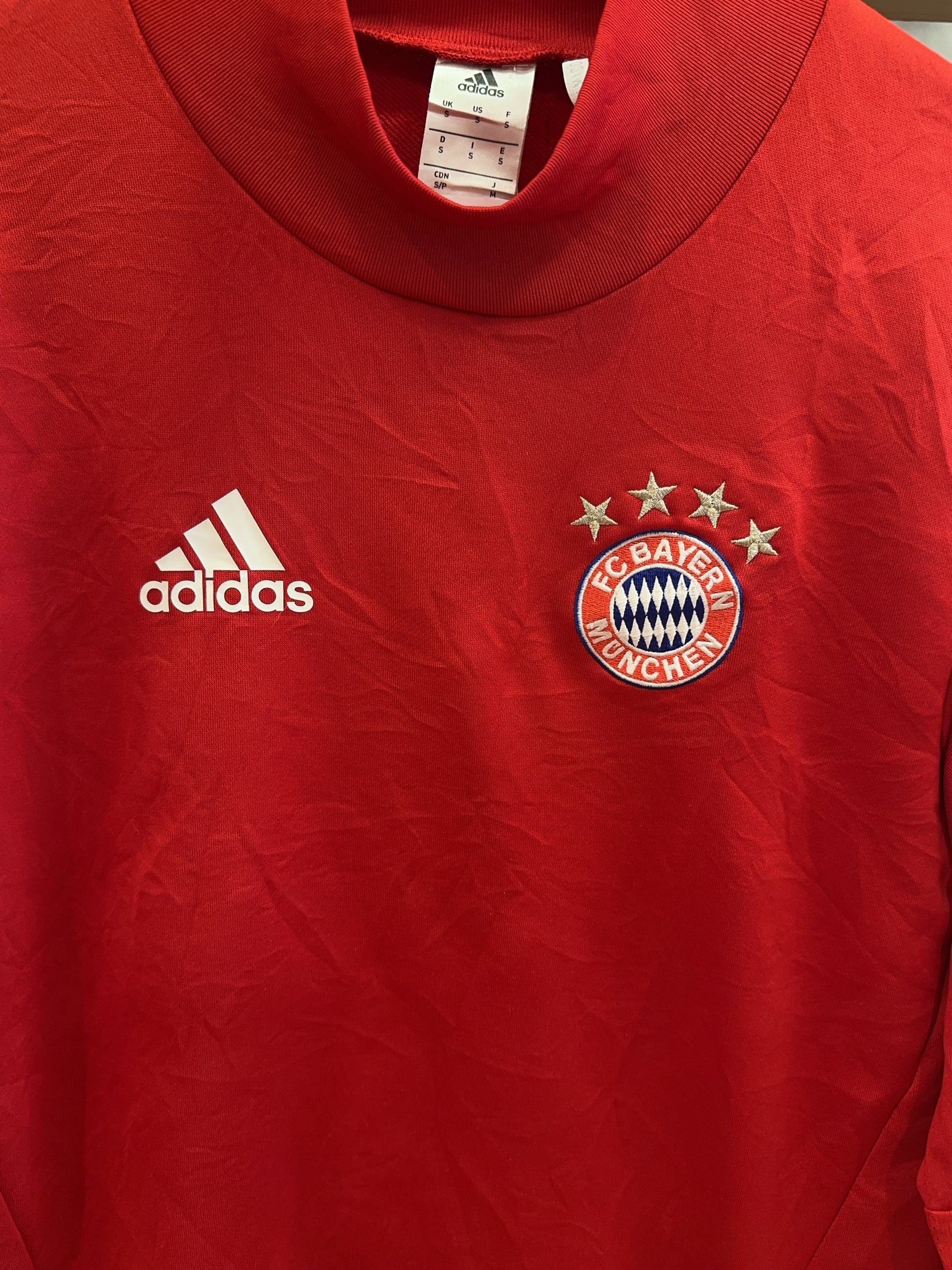 S - 2017-18 Bayern Munich adidas Drill Top Sweatshirt
