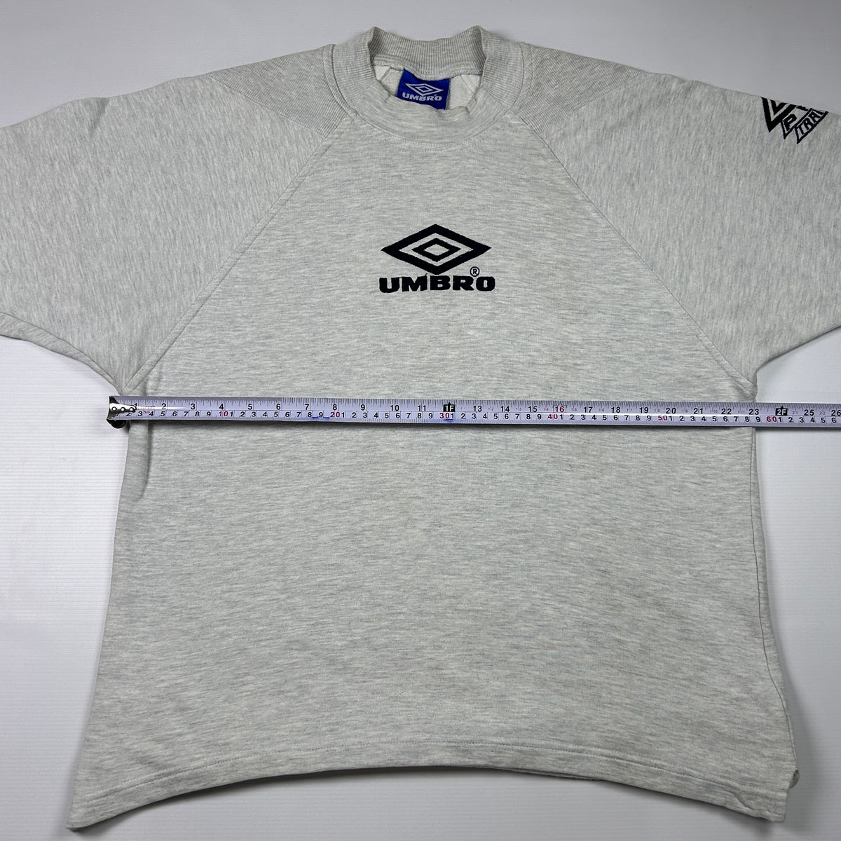 L - 1990's Umbro Grey Long Sleeve Pro Training Sweatshirt