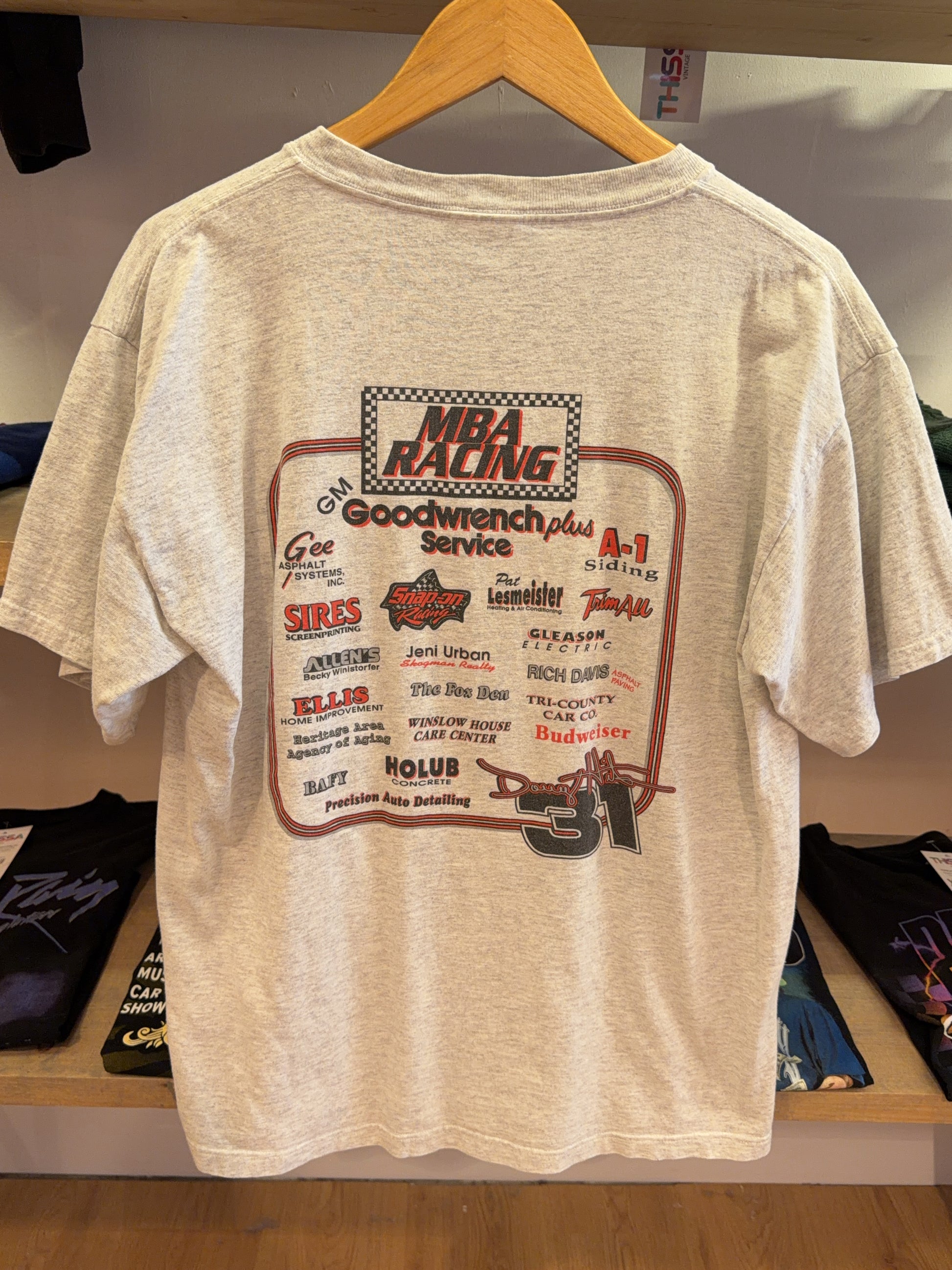 L - Santa Gold Racing Graphic T-Shirt
