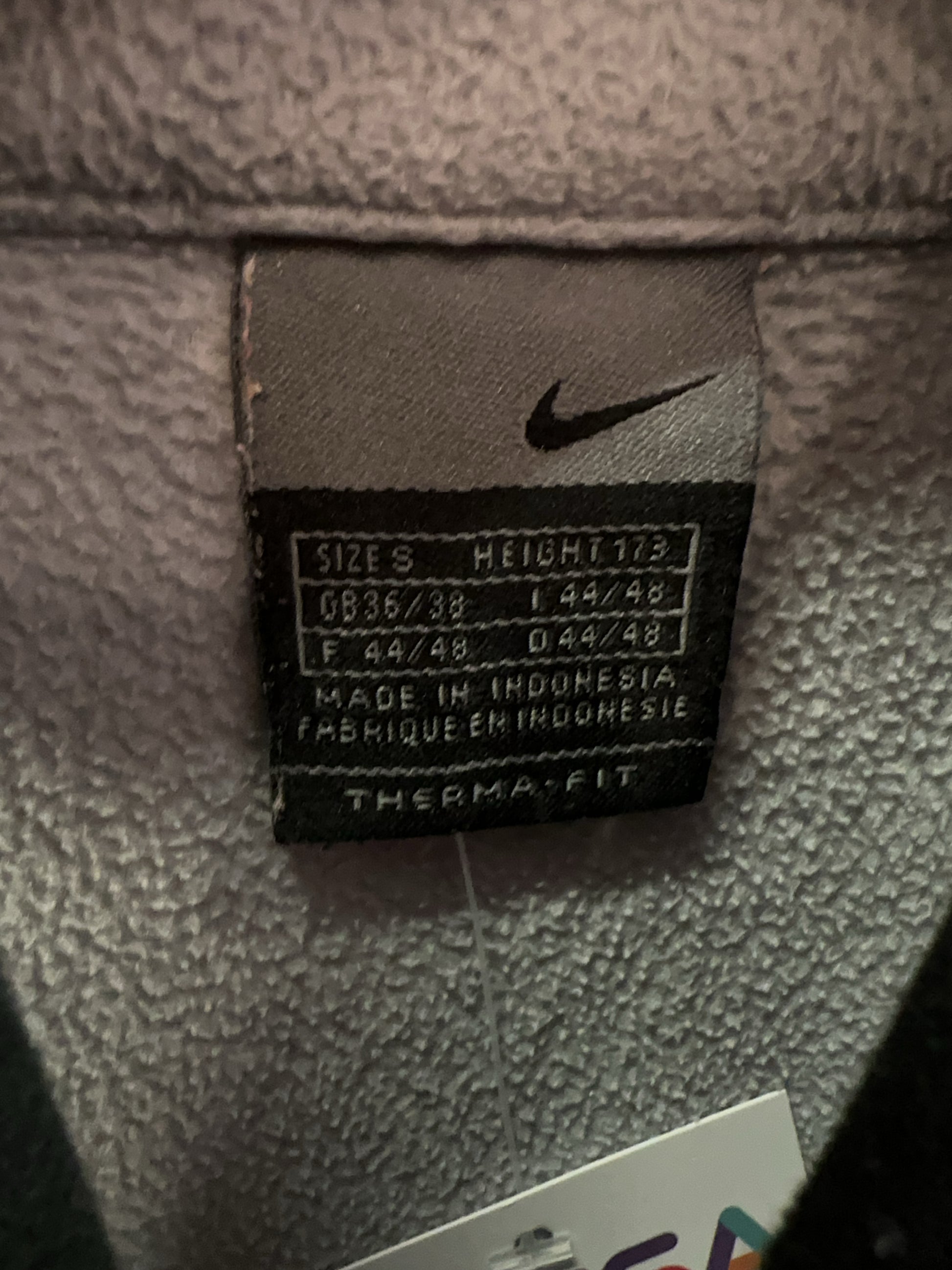 S - Vintage Nike Fleece Quarterzip