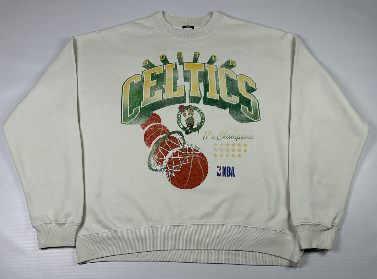 L - Boston Celtics 2000's NBA Oversized Graphic Sweatshirt