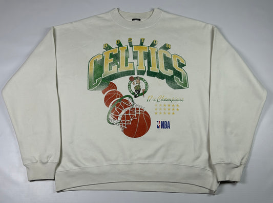 L - Boston Celtics 2000's NBA Oversized Graphic Sweatshirt