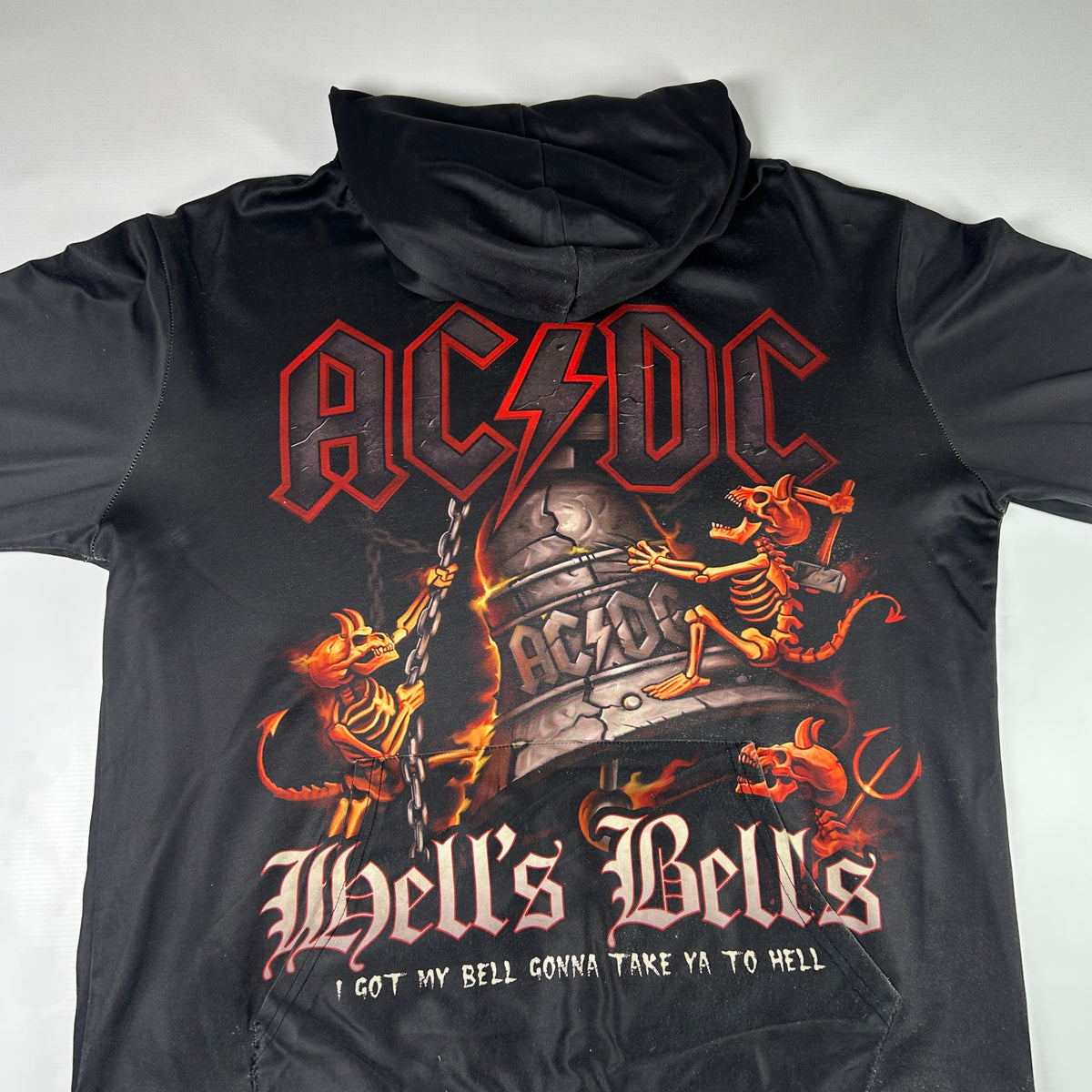 XL - 2010's AC/DC Hell's Bells Graphic Hoodie