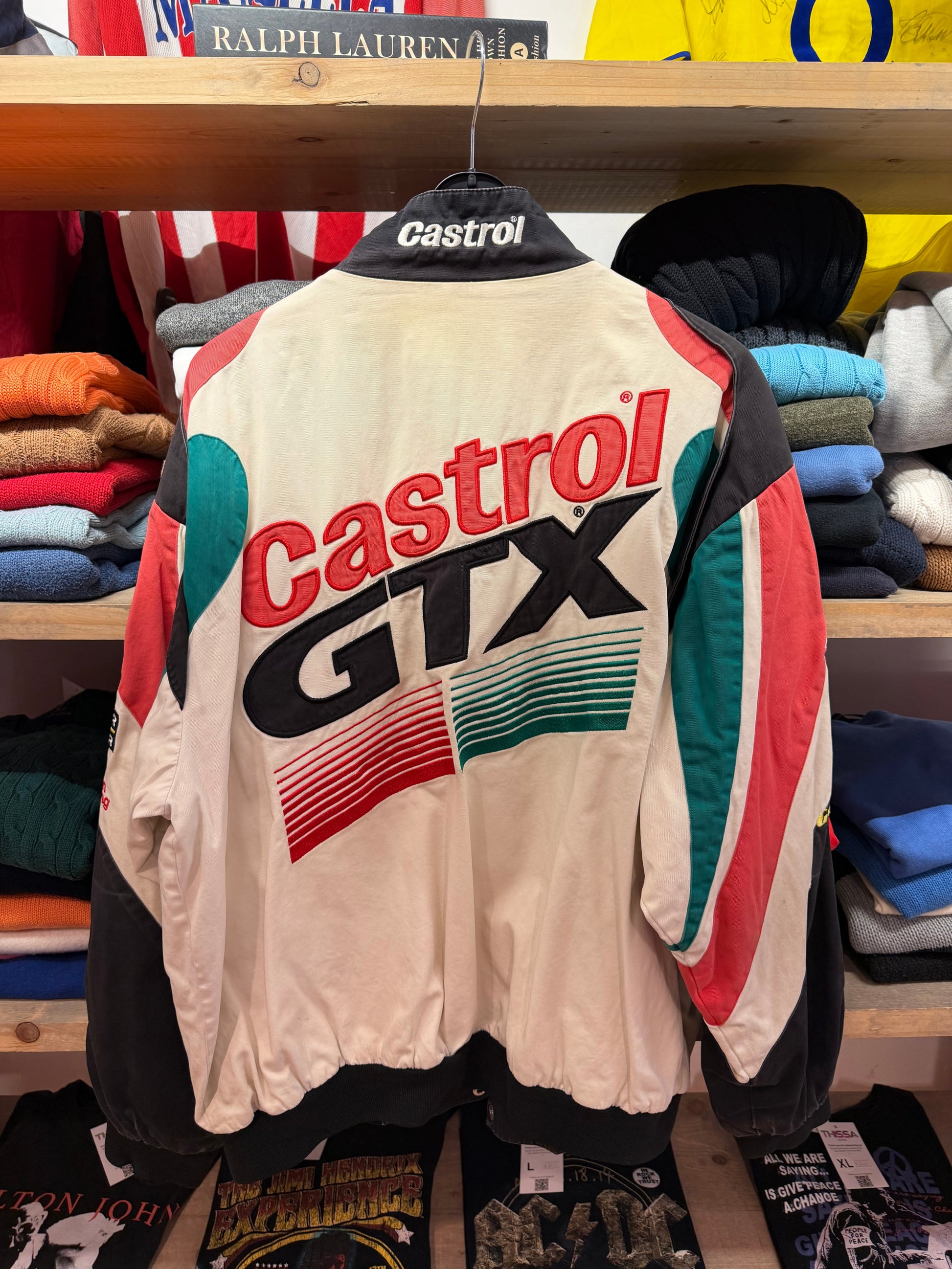 Vintage Nascar Castrol GTX John Force Jacket (L)