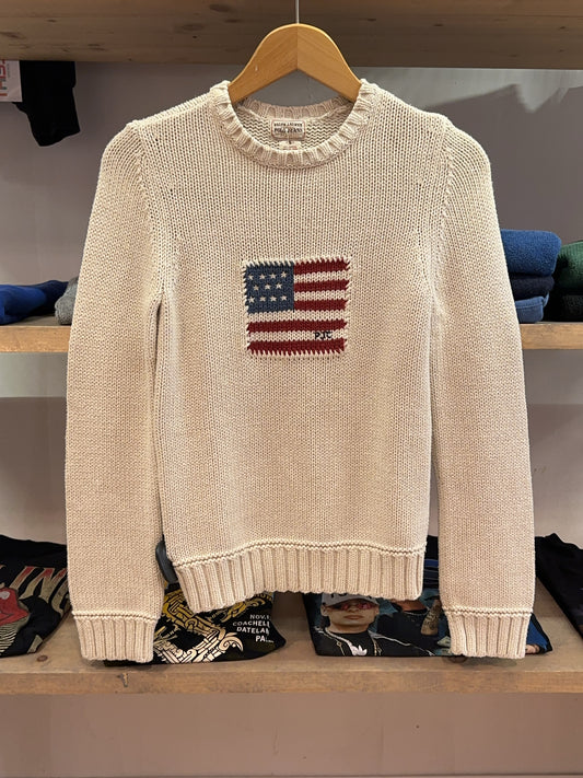 XS - Ralph Lauren Polo Jeans American Flag Knit Sweater
