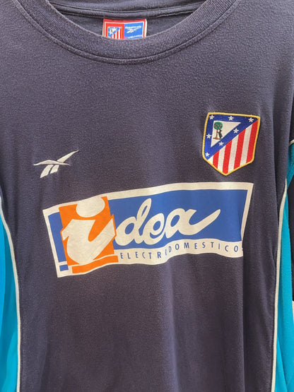 2000-01 Atletico Madrid Reebok Football Longsleeve Shirt - L