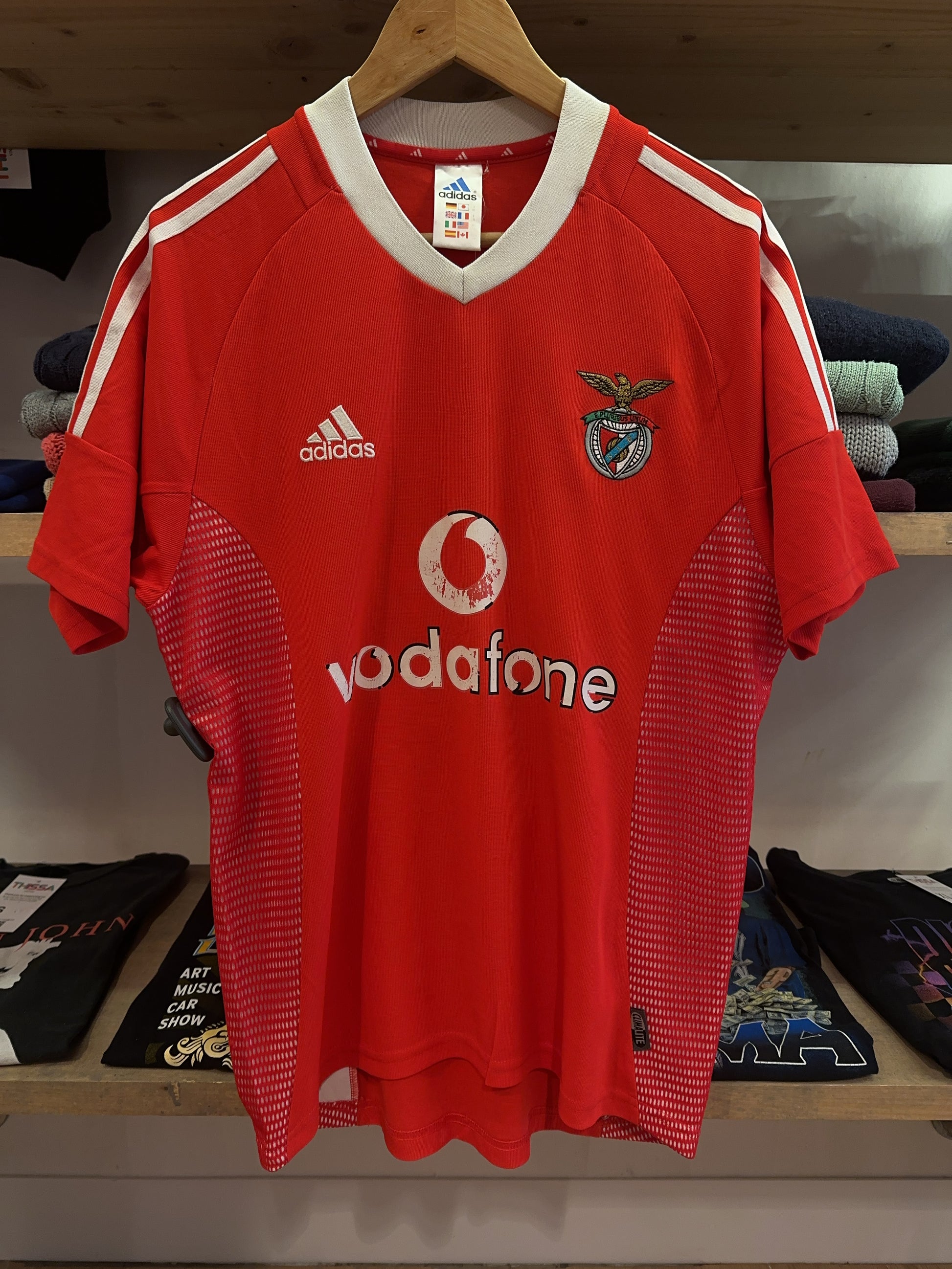 2002-2003 SL Benfica Adidas Home Football Shirt 6 - M