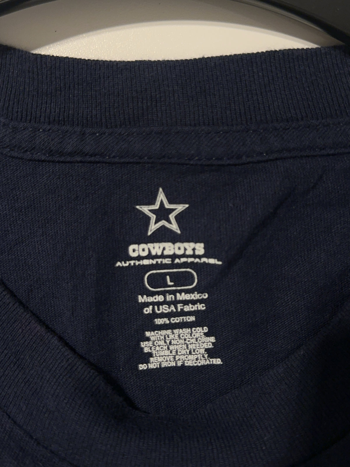 L - Dallas Cowboys Navy Graphic T-Shirt