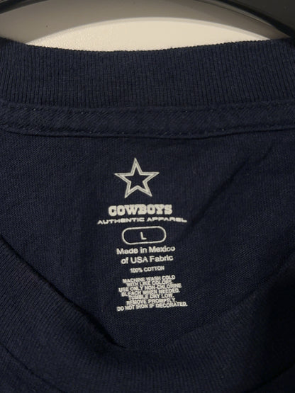 L - Dallas Cowboys Navy Graphic T-Shirt