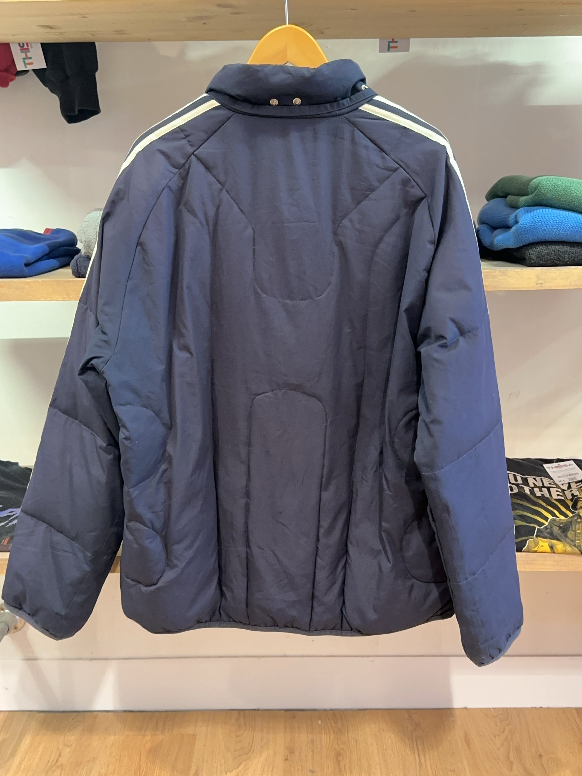 L - Vintage 2000's Adidas Three Striped Puffer Puffer Jacket