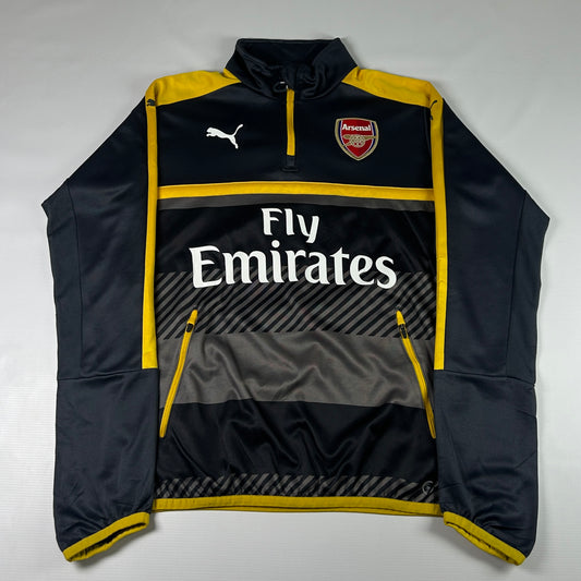 S - 2016/2017 Arsenal Puma Fly Emirates Half-Zip Training Top