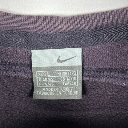S - Nike 2000's Purple Long Sleeve Performance Top