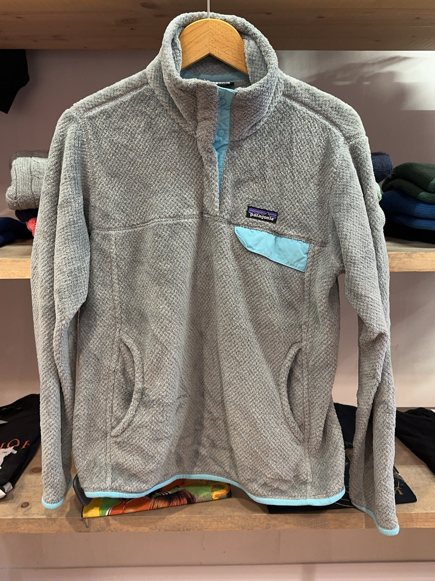 Patagonia Gray Snap-T Fleece Pullover - M