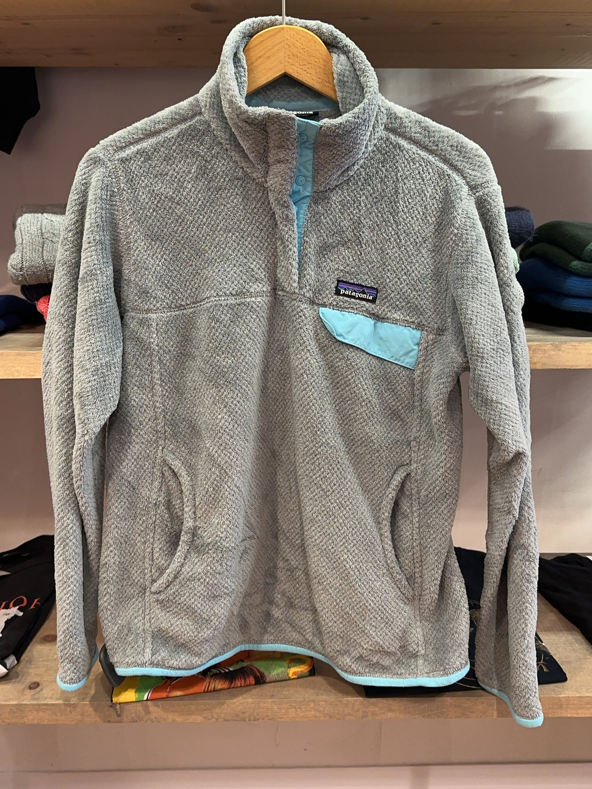 Patagonia Gray Snap-T Fleece Pullover - M