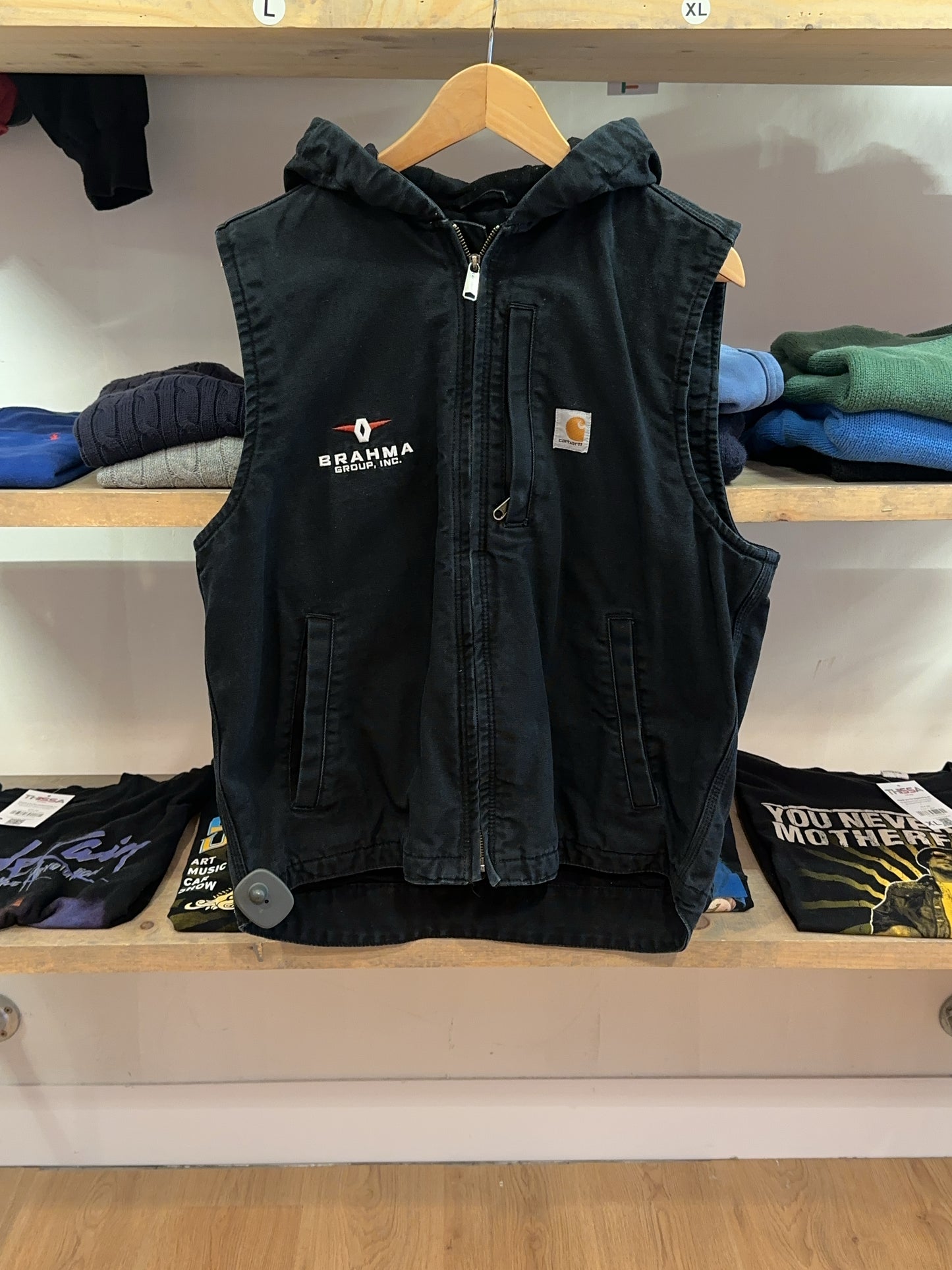 M - Vintage 2010's Carhartt Duck Lined Hooded Vest