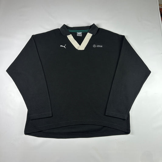 M - 2010's Puma Mercedes-AMG Petronas Formula One Team Long Sleeve Polo Shirt
