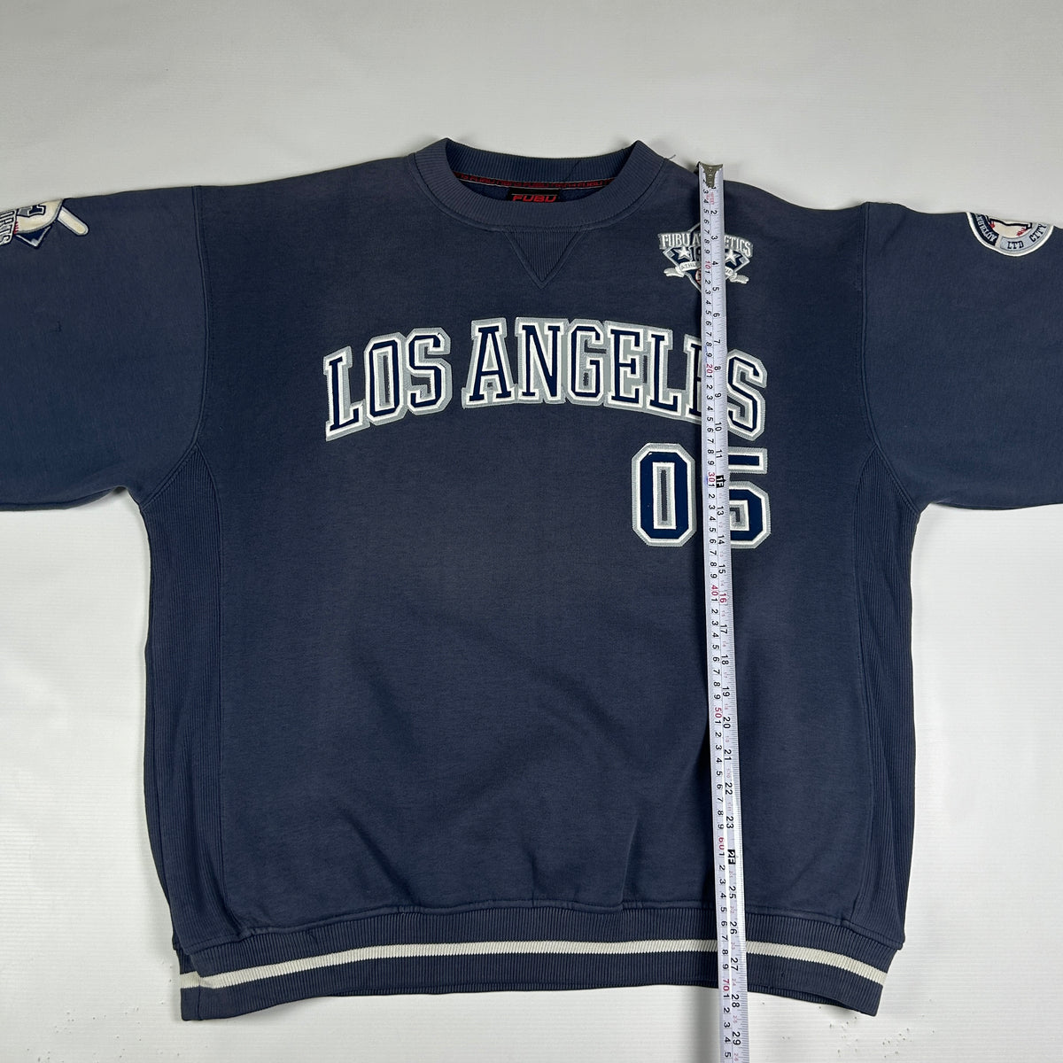 M - Vintage 2000's FUBU Los Angeles 05 Navy Crewneck Sweatshirt