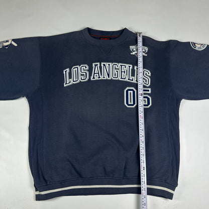 M - Vintage 2000's FUBU Los Angeles 05 Navy Crewneck Sweatshirt