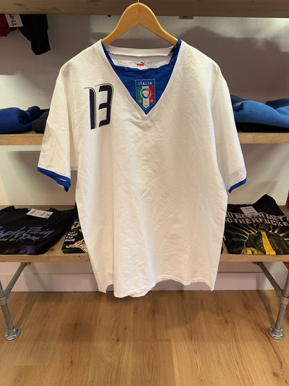 XL - 2006-2008 Italy Puma Home Football Shirt Nesta 13