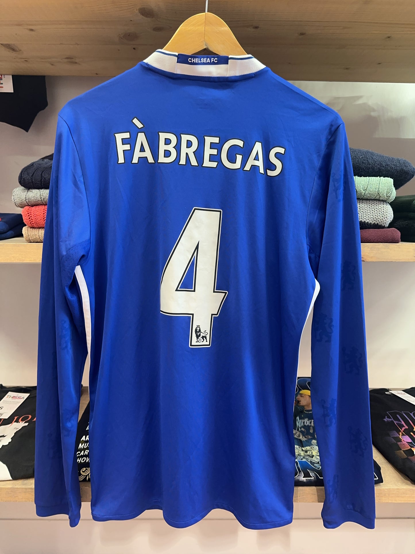 2016/17 Chelsea FC Fabregas #4 Home Football Shirt Long Sleeve