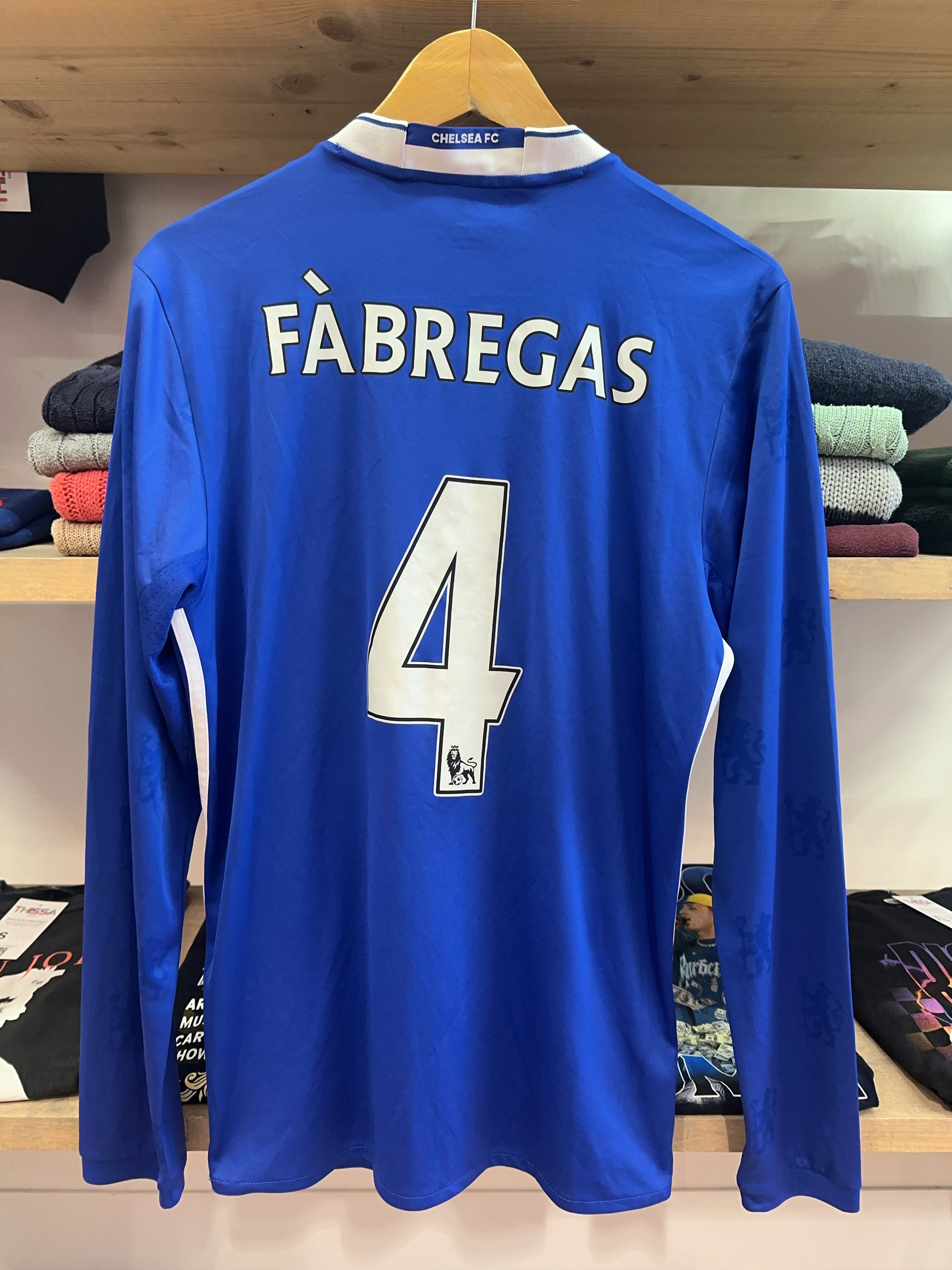 2016/17 Chelsea FC Fabregas #4 Home Football Shirt Long Sleeve
